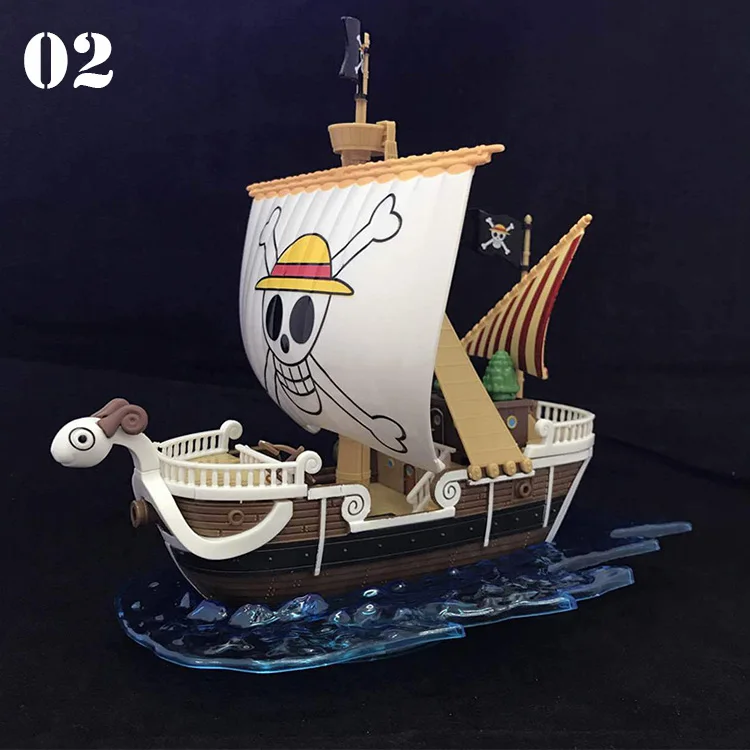 
Japanese Anime ONE PIECE Mini Action Figure PVC Assemble Pirate Ship Model Toy 