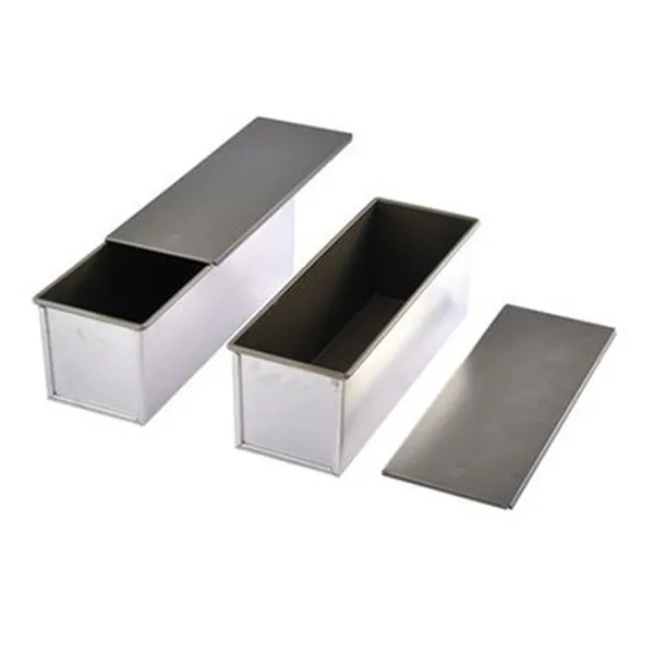 Factory Bulk Non-stick Aluminum Metal Pullman Bread Loaf Pan Toast Grill Pan Bread Loaf Baking Tin Mold with Lid