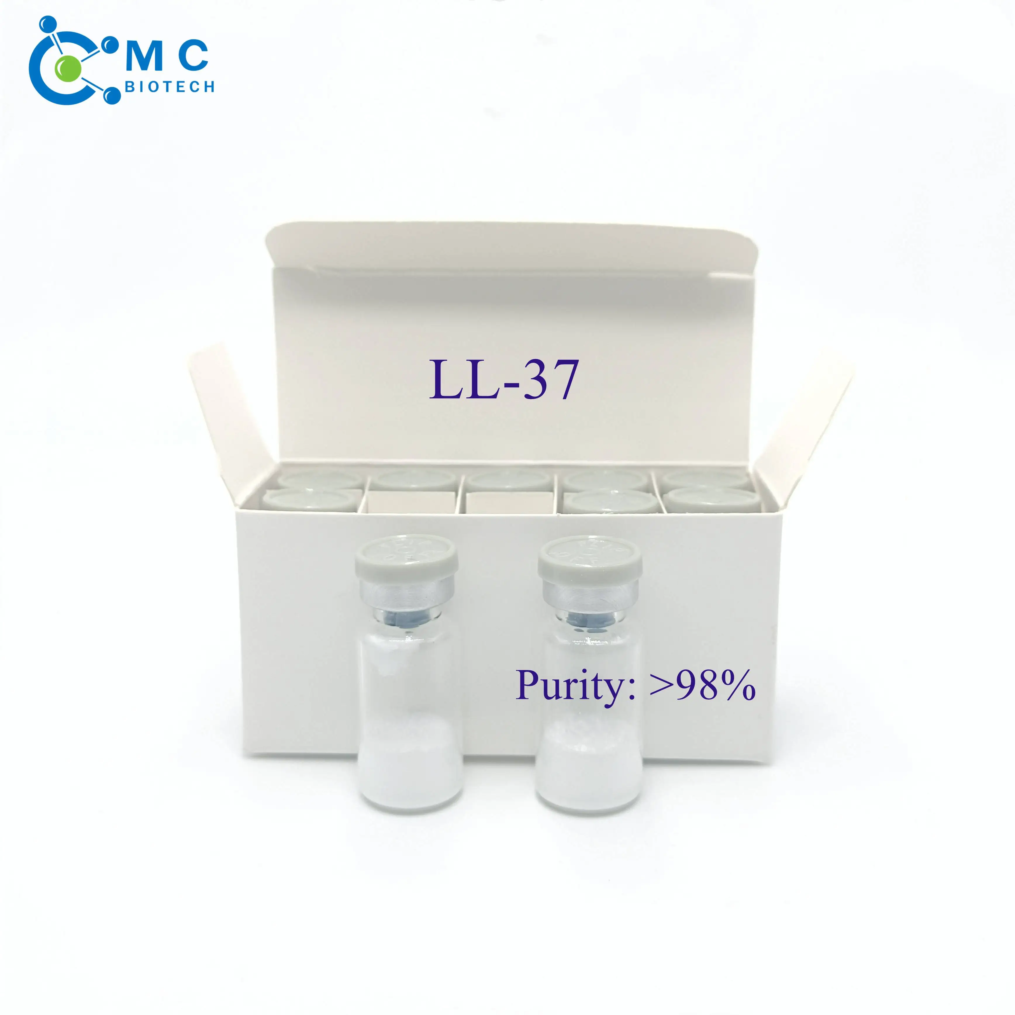 
CAS 154947-66-7 LL37 peptide powder with 5mg per vial 