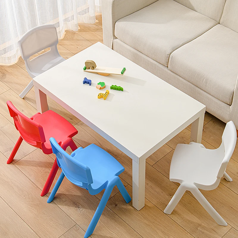 Amazon hot selling kids chair multiple color stackable chairs set smooth rounded edges