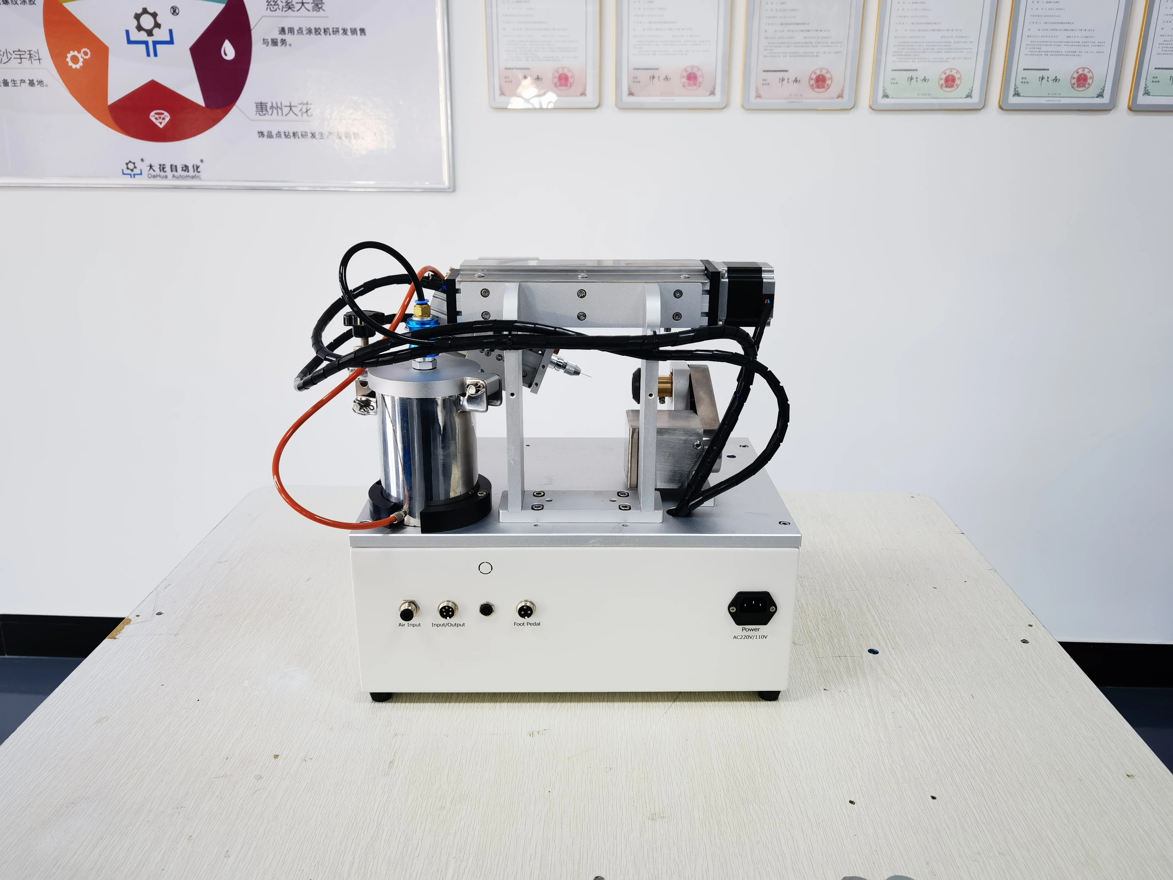 Pre-applied adhesive Internal Thread coating machine with Touch screen