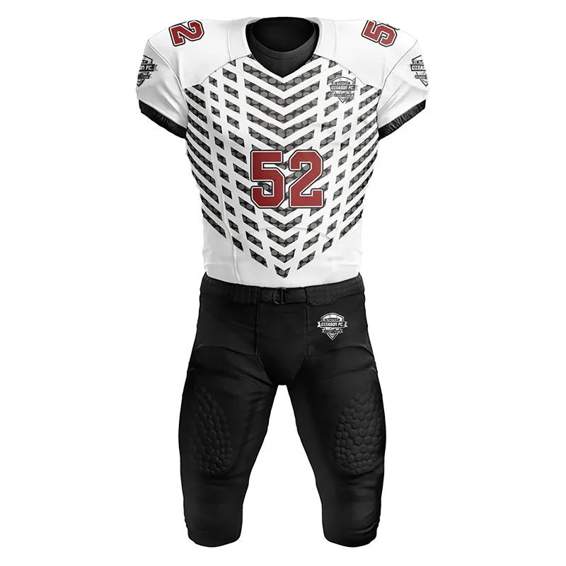 Customized Polyester Sublimated Pants With Pads China Manufacturer Your Own Team Name American Football Jerseys Wear For Men