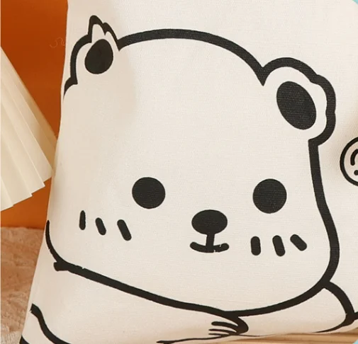 Custom Printed Logo Reusable Canvas Cotton Shopping Tote Bag For Hotel And For Fair