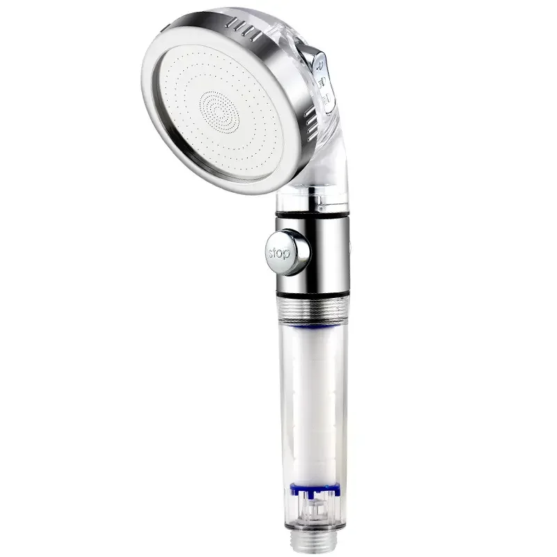 3 Function Spa Hand Held Shower Head Water Saving Filter Cartridge Vitamin C Big Shower Head Filter Calcium Sulfite