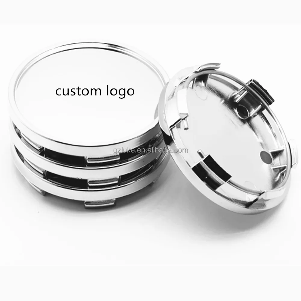 62mm Chrome Blank Car Wheel Center Cap Wheel Rim Hub Cap Cover Auto Accessories Exterior Part Custom 56mm Aluminum Sticker