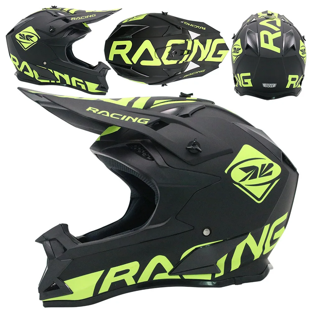 SLKE MX ATV Adults Bike Helmet Off-road Mountain Bicycle Motorcycle Helmet Mtb Unisex Full Face Helmet