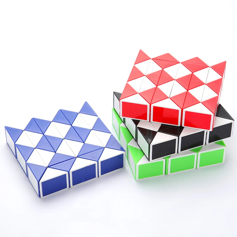 24 wedges large size Fidget Snake cube twist puzzle toys magic Sensory toys  Brain Teaser puzzle Games fidgets interactive toys