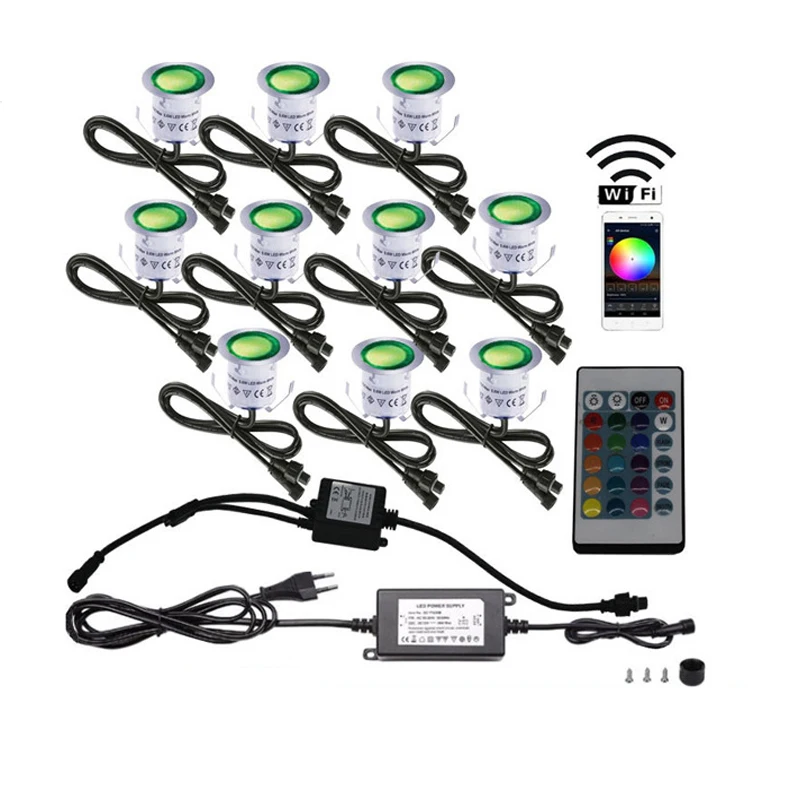 Garden Recessed Underground Lighting Landscape Step Light  IP 67 Waterproof Outdoor LED Deck Lighting