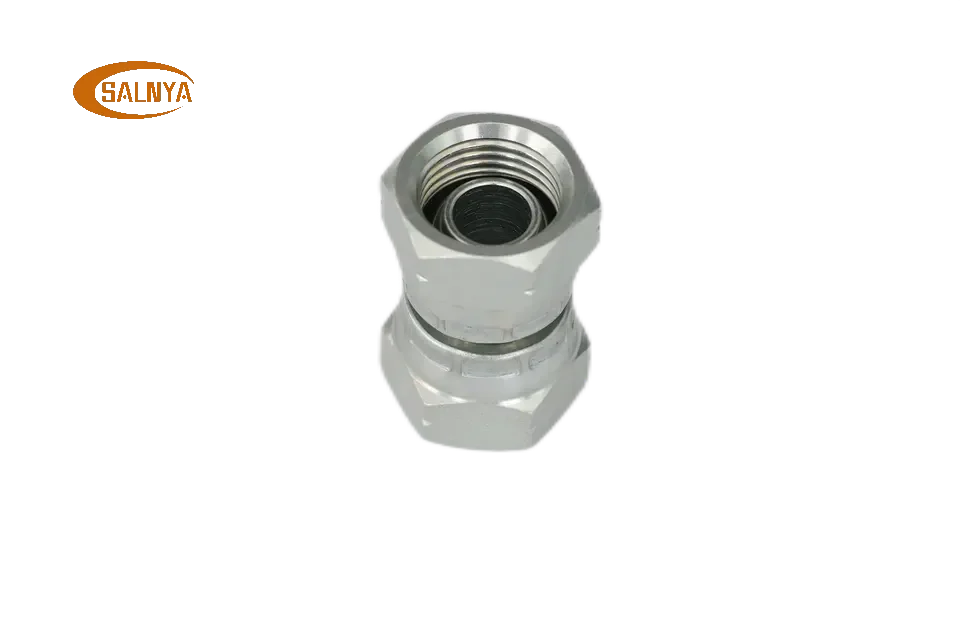 carbon steel bsp female 60 degree cone british thread crimp bspp fittings Hydraulic Adapter Hose End Fittings 3B