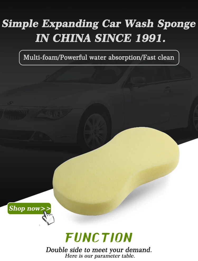 Customized Remove Dust Car Washing Cleaning Sponge With Plastic Package