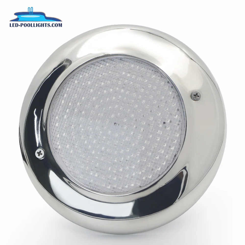 High Quality 12V IP68 Waterproof RGB LED Pool Light Smart Control Underwater Light for Pools and Ponds Surface Mounted