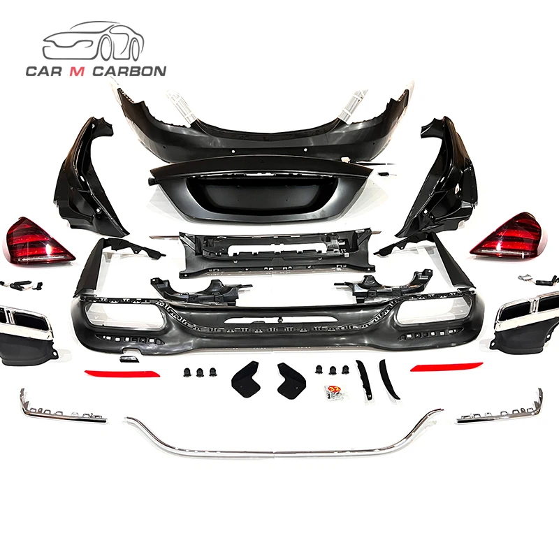 2009-2013Y S550 S500 S350 W221 Upgrade W222 S63 Auto Body Systems Bodykit Car Bumpers W221 S Class Old to New Body Parts