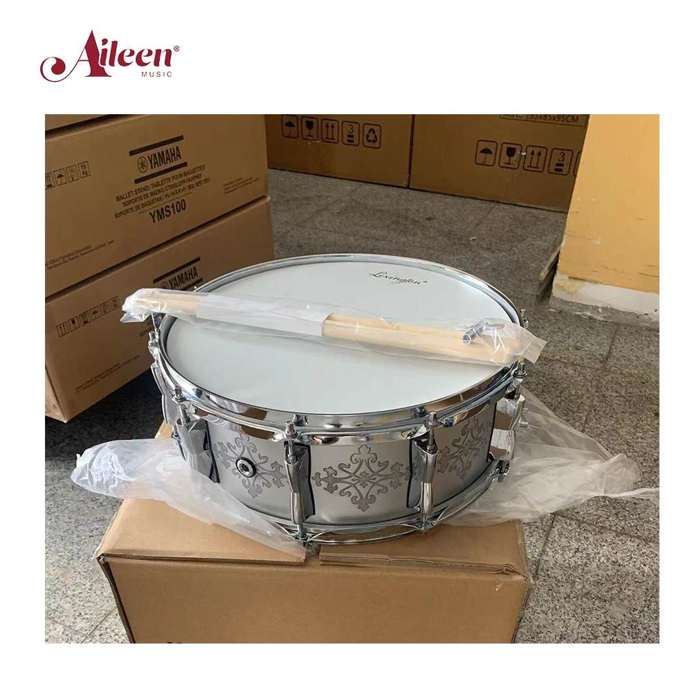 Factory wholesale percussion instrument Aluminium Shell 14*5 Snare Drum(SD3091)