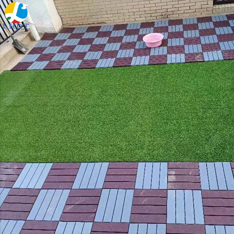 Garden Terrace  Balcony durable waterproof outdoor Modular plastic interlock composite decking tiles