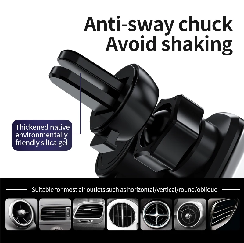 2021 New Design Smart Sensor P7 Car Electric Phone Bracket Automatic Air Vent Mobile Phone Holders