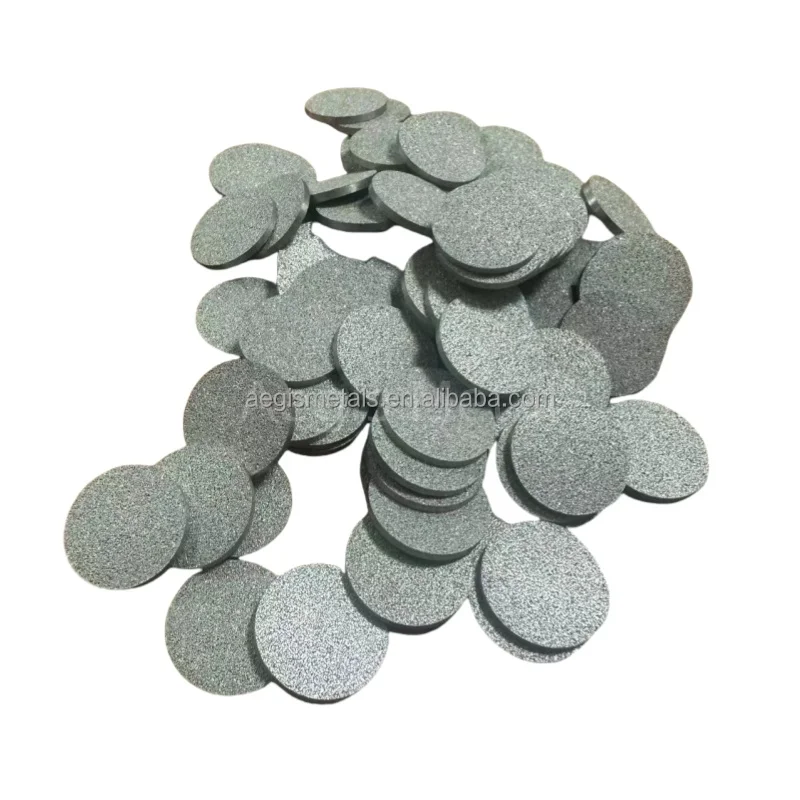 9 10 15 20 30 50 100 mm diameter 316L stainless steel sintered porous filter disc