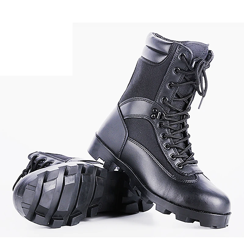 Africa hot selling rubber sole infantry combat boots for tactical duty