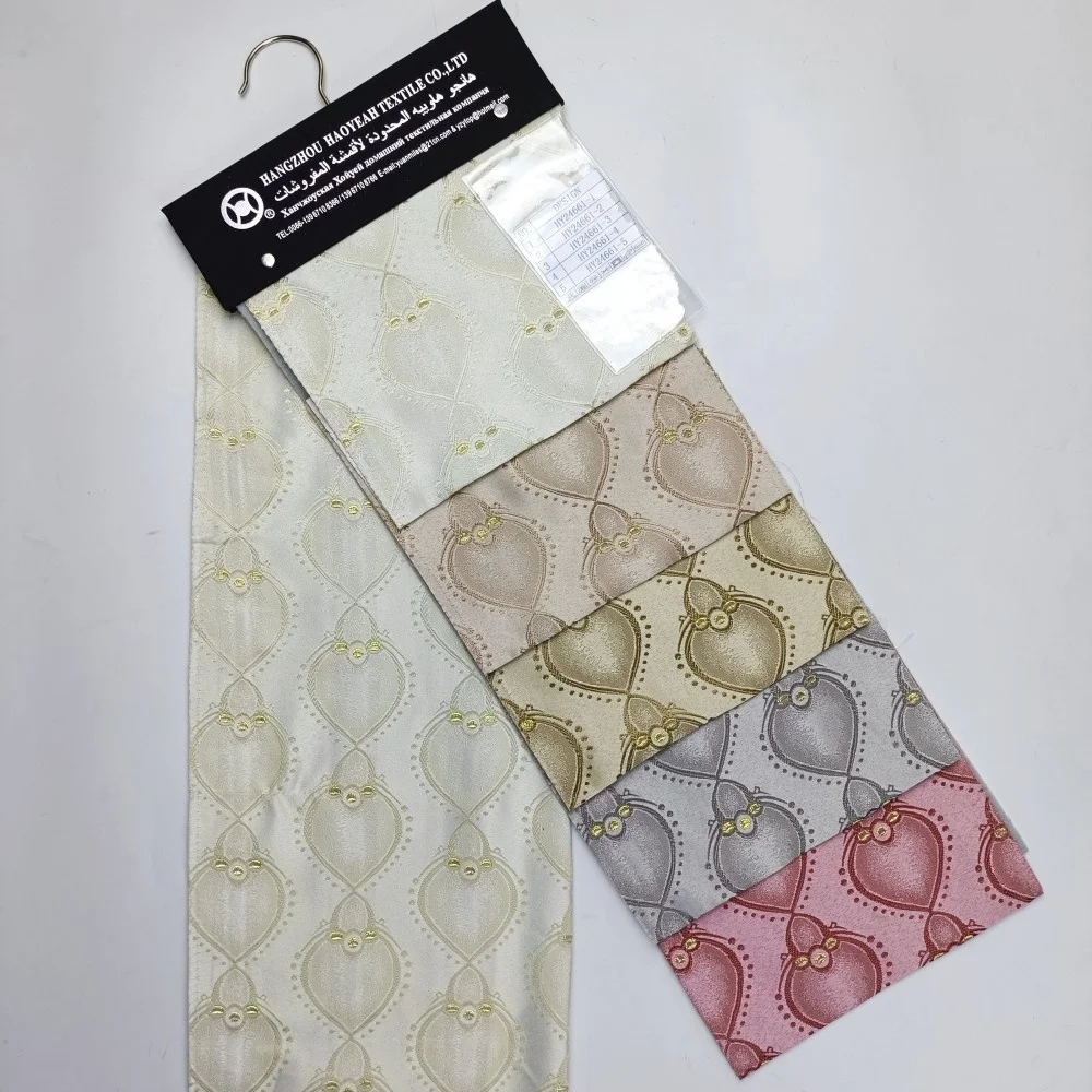 Factory Wholesale Custom Modern High-end Yarn Dyed Jacquard Curtain Fabric for Living Room