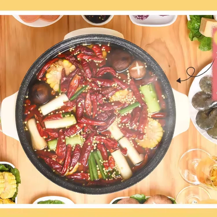 Portable Factory Direct Kitchen Electric Hot Pot Non Stick  Multi Functional Electric Cooking Pot