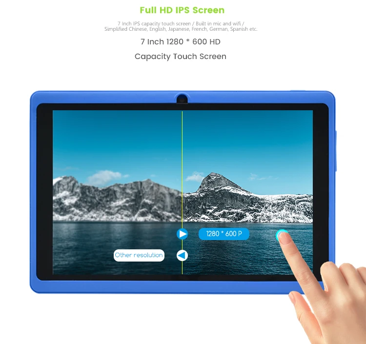 Best 2023 wholesale cheap gaming rugged wifi children 7 inch computer tablets educational tablet for kids android