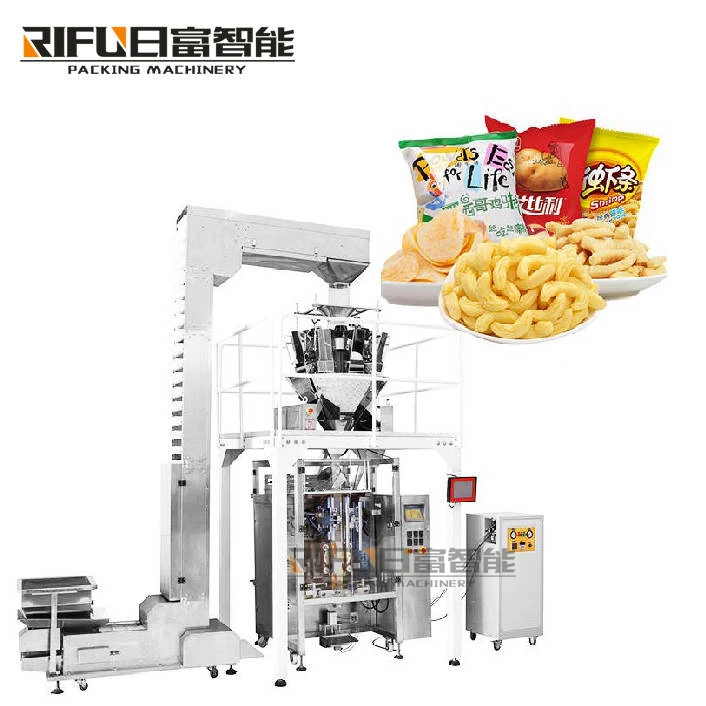 Multihead Weighing Packing Machine Vertical Granule Packing Machine Crisps/nuts/dumplings Packaging Machine for factory