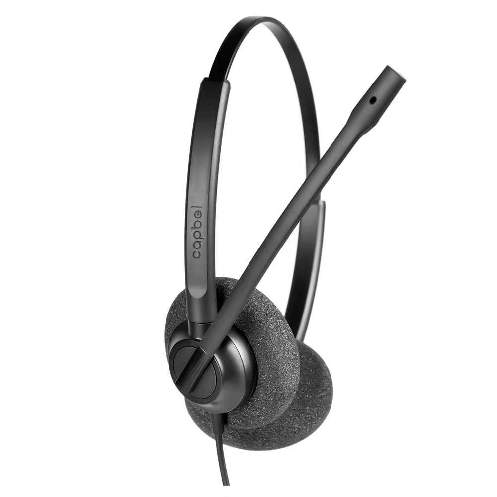 OEM Professional High Quality Wired ANC Over-Head Headset for PC with Mute USB Headphone Call Center