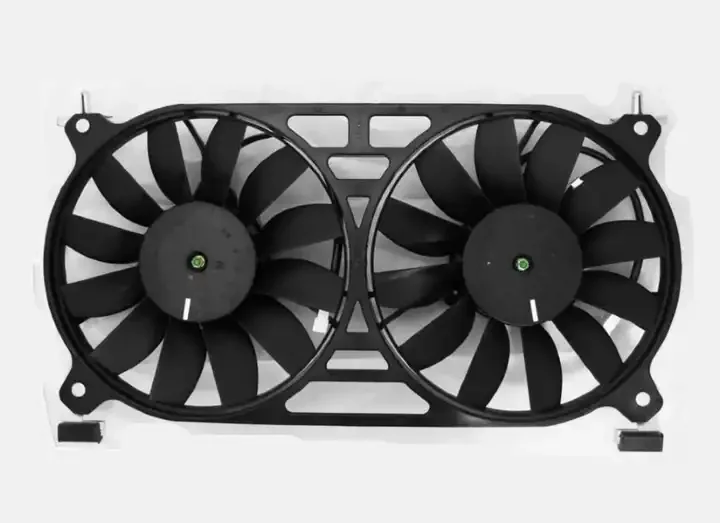 21214-1300024-41 Durable High Quality Auto Parts Double Head Car Radiator Fan Electric Motor Cooling Fan for Lada DC Plastic