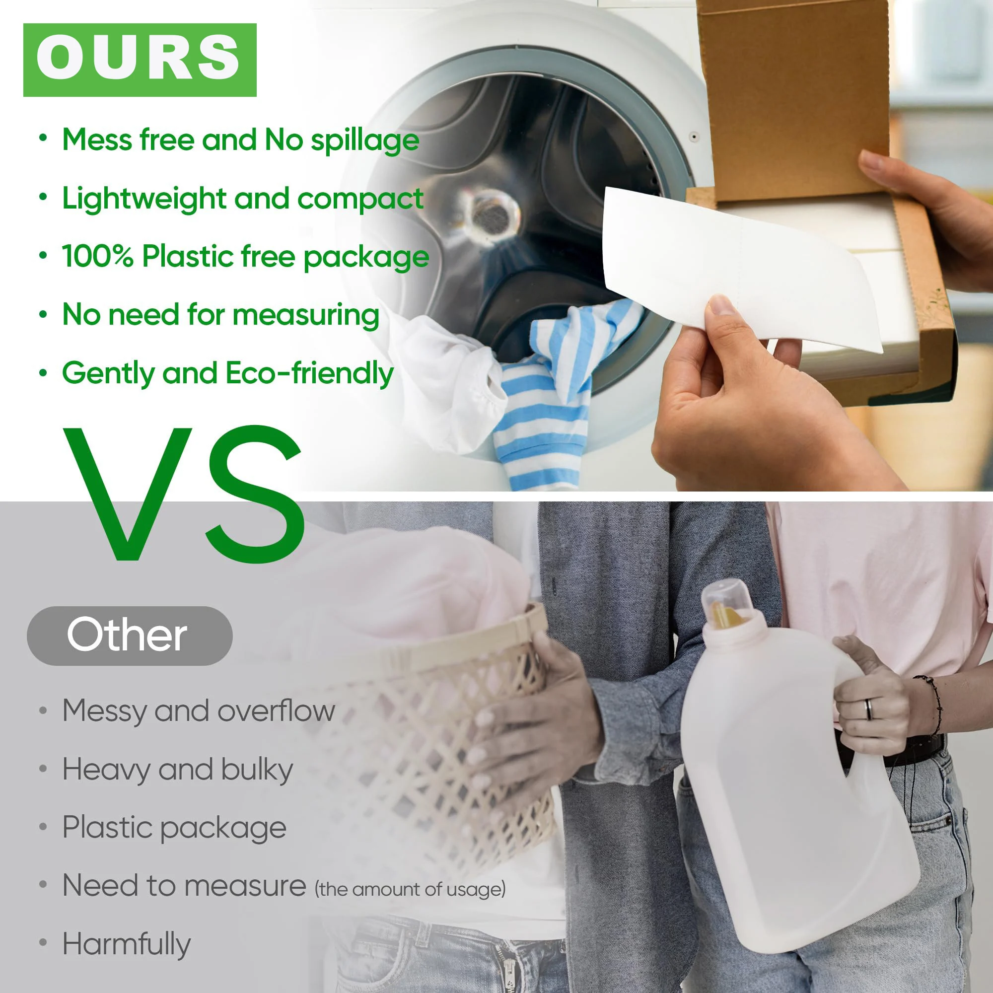 Soluble Laundry sheets Strong Decontamination Laundry Soap Powder Clothing Sheets Cleaning Washing Machines Detergent