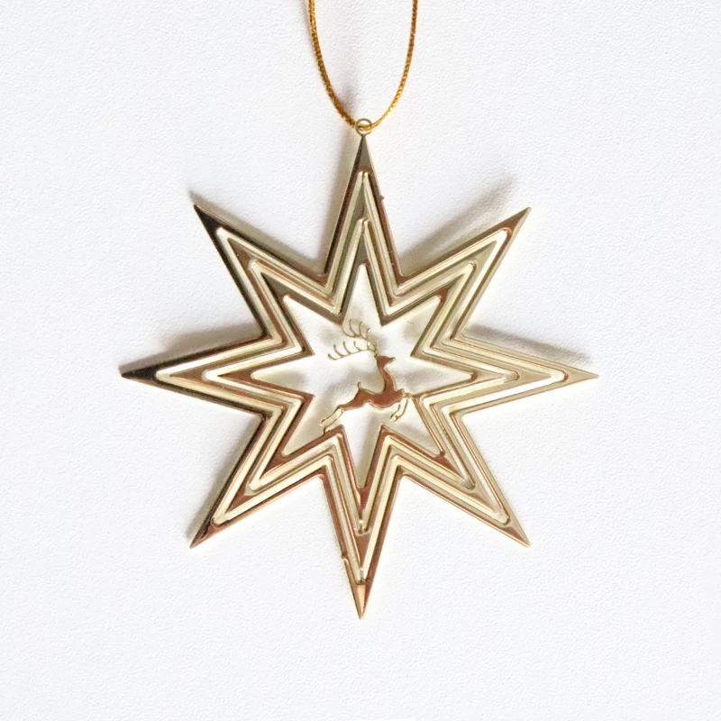 Украшение 3D под заказ в форме сердца, латунное Рождественское украшение для елки, подвесное Рождественское украшение