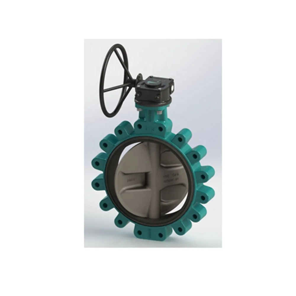 
U Type Double Flanged Butterfly Valve with PTFE Liner 
