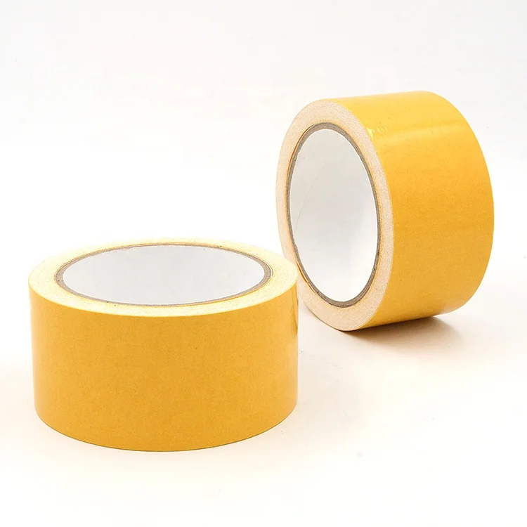 Export high quality free samples strong adhesive double sided cloth carpet edge seaming mounting binding repairing tape 2inch