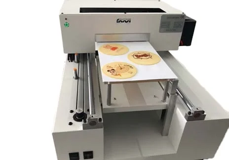 Full Automatic A4 size 3D inkjet flatbed edible ink food printer for cake cookie chocolate macaron topper image