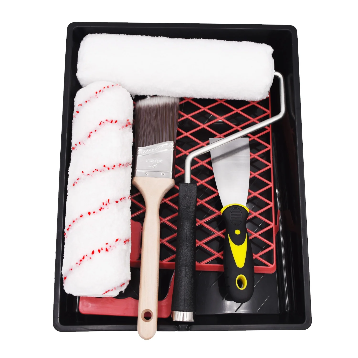 CIC paint roller brush set 6pcs paint roller brush set adjustable roller