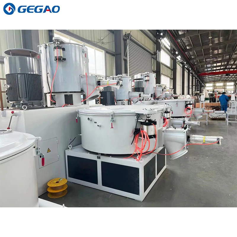 PVC and CaCO3 powder hot mixer and cooling mixer machine Plastic Mixing Machine PVC Mixer With Feeding Conveying System