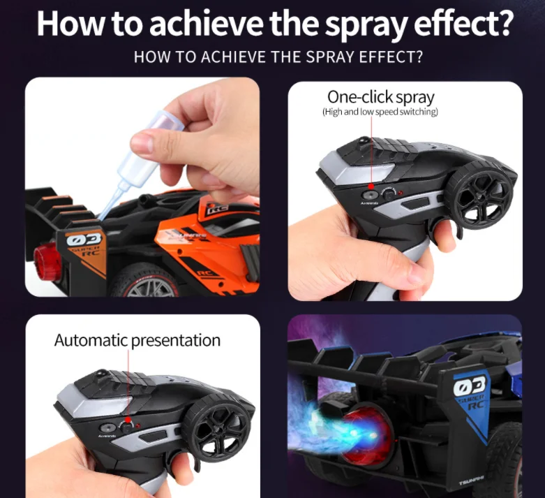  1:24 2.4G high speed carro de control remoto New Design alloy car toys for kids voiture rc radio