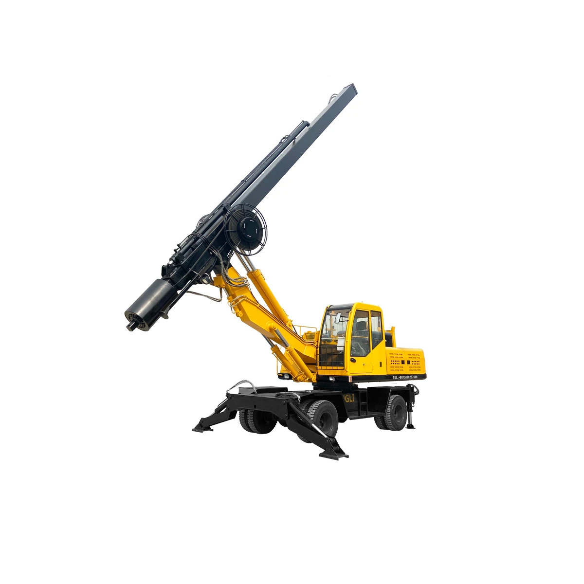 Fully Hydraulic System DL-360 110kw Square Rod Wheeled Hydraulic Drill Rig Machine for Sale