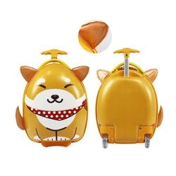 Stock Production On Sale 16 Inch Trolley Suitcase Travel Luggage Bag For Kids With Flash Wheels