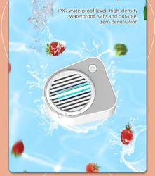 Portable wireless rechargeable Food washer fruit and vegetable cleaning machine