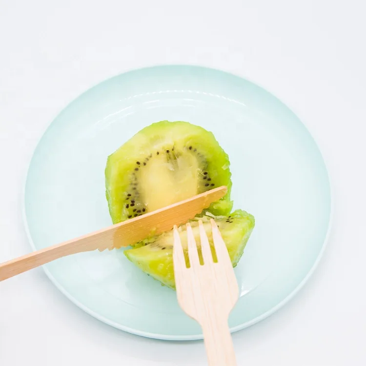 Eco Friendly Smooth Dispos Set Of Bamboo Spoon And Fork reusable cutlery  bamboo fruit fork