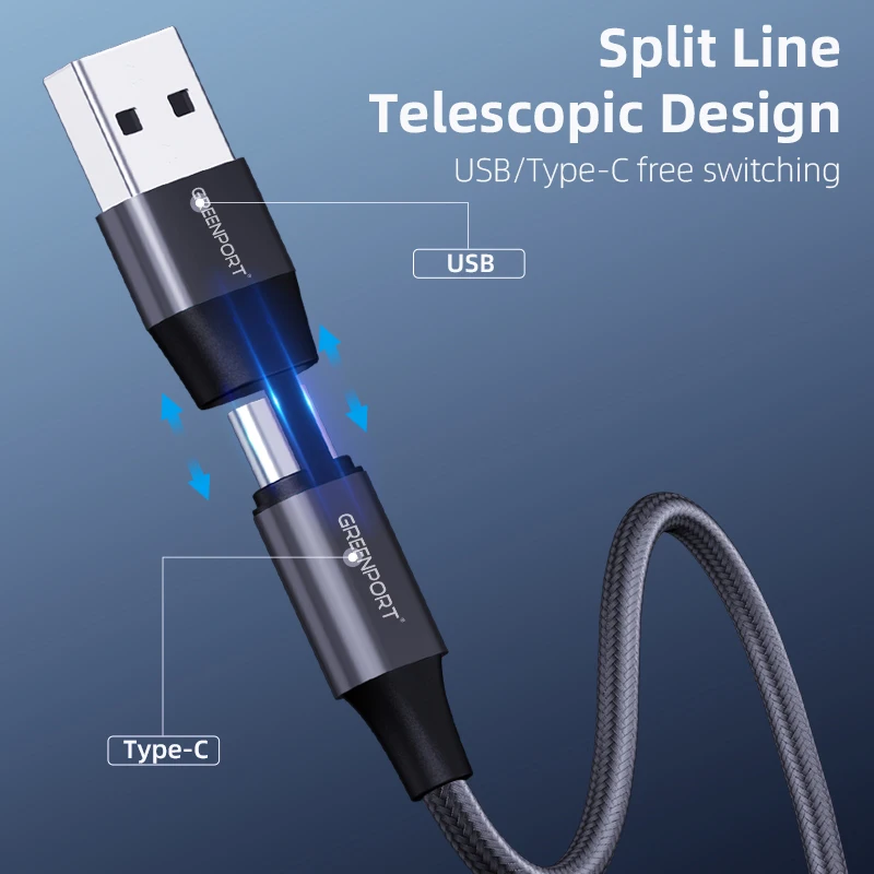 2021 удивительная модель быстрой зарядки PD 60 Вт Магнитный USB-кабель Тип c до 3 квадратных головок для ноутбука в наличии