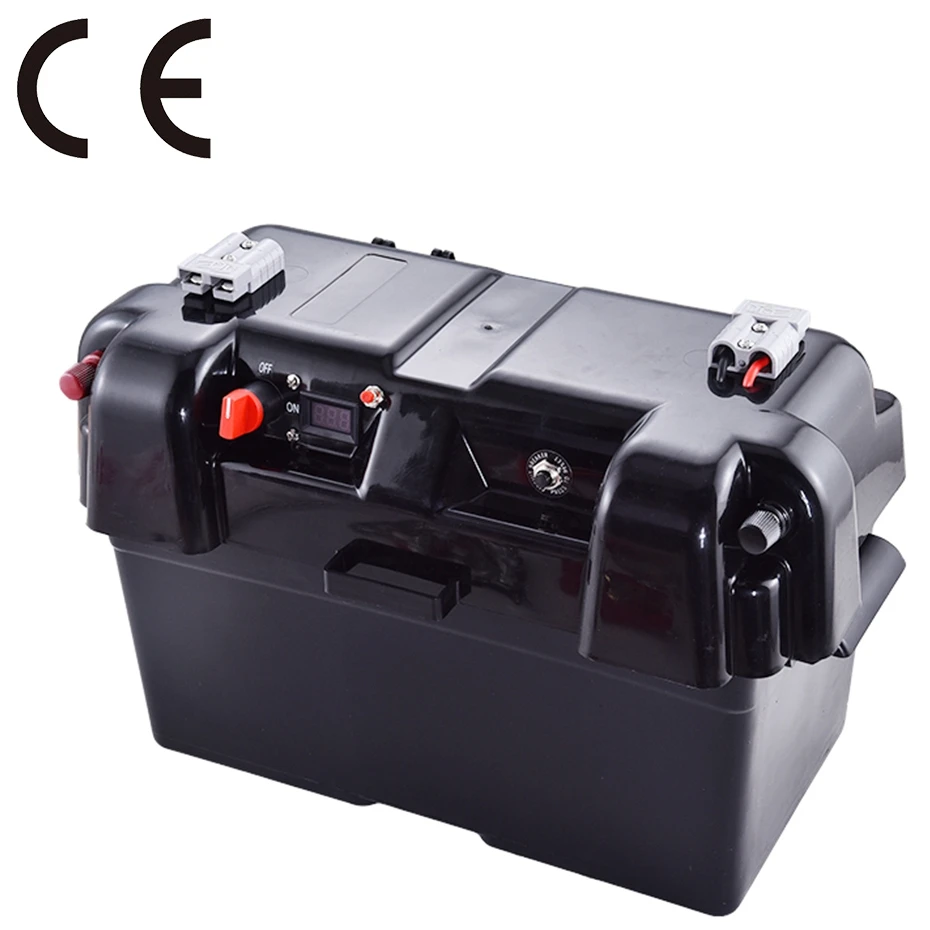 Replaceable Marine Battery Cases Plastic Waterproof 12v Battery Box Camping Adventure Battery Box
