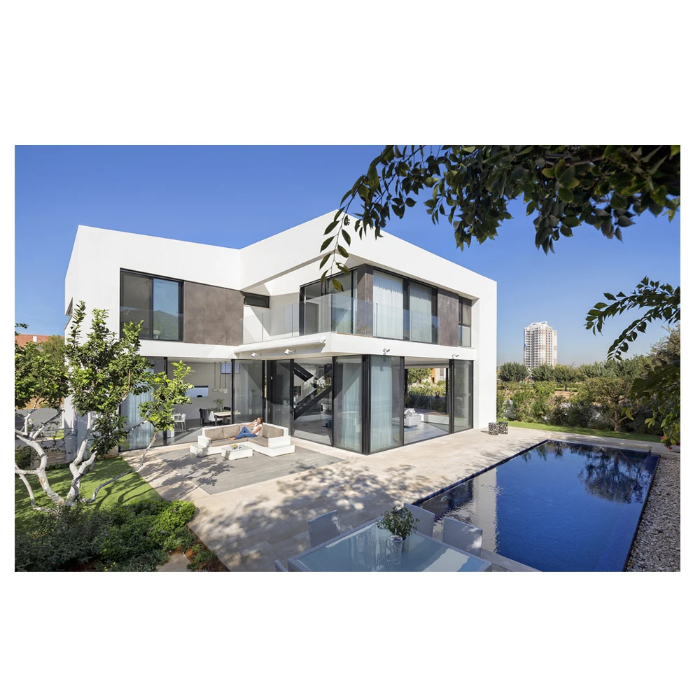 Chinese Modern Luxury Modular Prefab House Modern Prefab Villa with Swimming Pool 280m2 living area +45m2 terrace with 4 beds