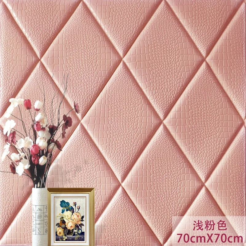 Pure color Good sale promotional deep embossed mural wallpapers