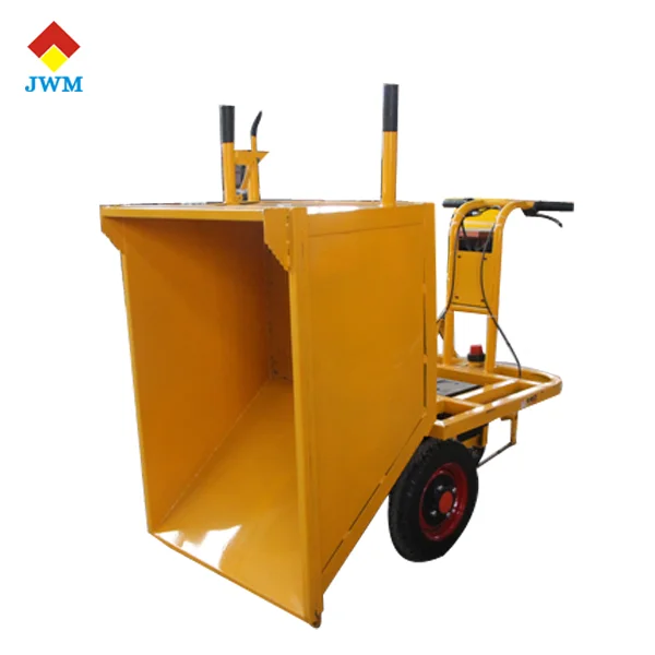 
48V electric hand push dump truck mining agricultural farm garden truck ash bucket hand trolley 