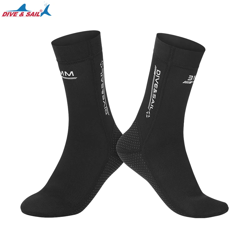 DIVE&SAIL Dive Equipment Swimming Snorkeling Surfing Sand Beach Sock Men Women Anti Slip 3mm Neoprene diving socks