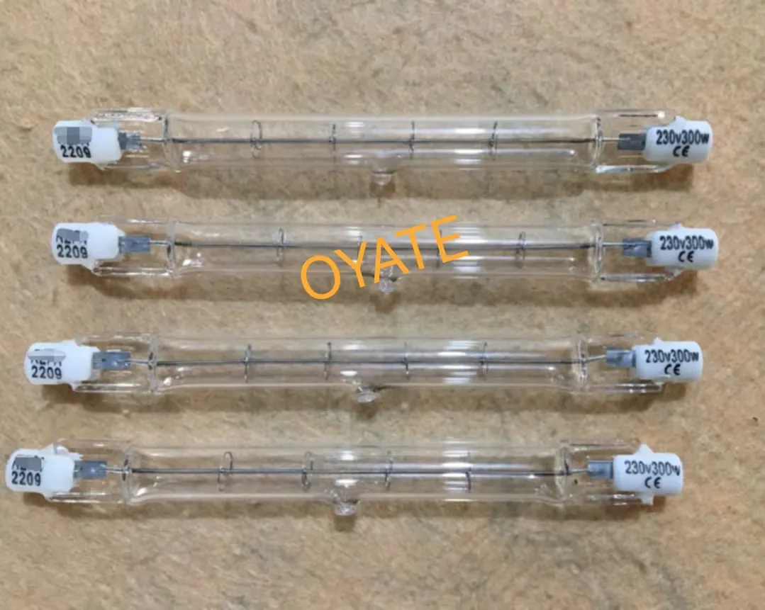 118 мм 130 В 300 Вт R7S галогенные тепловые лампы Кварцевые Инфракрасные Нагревательные Лампы