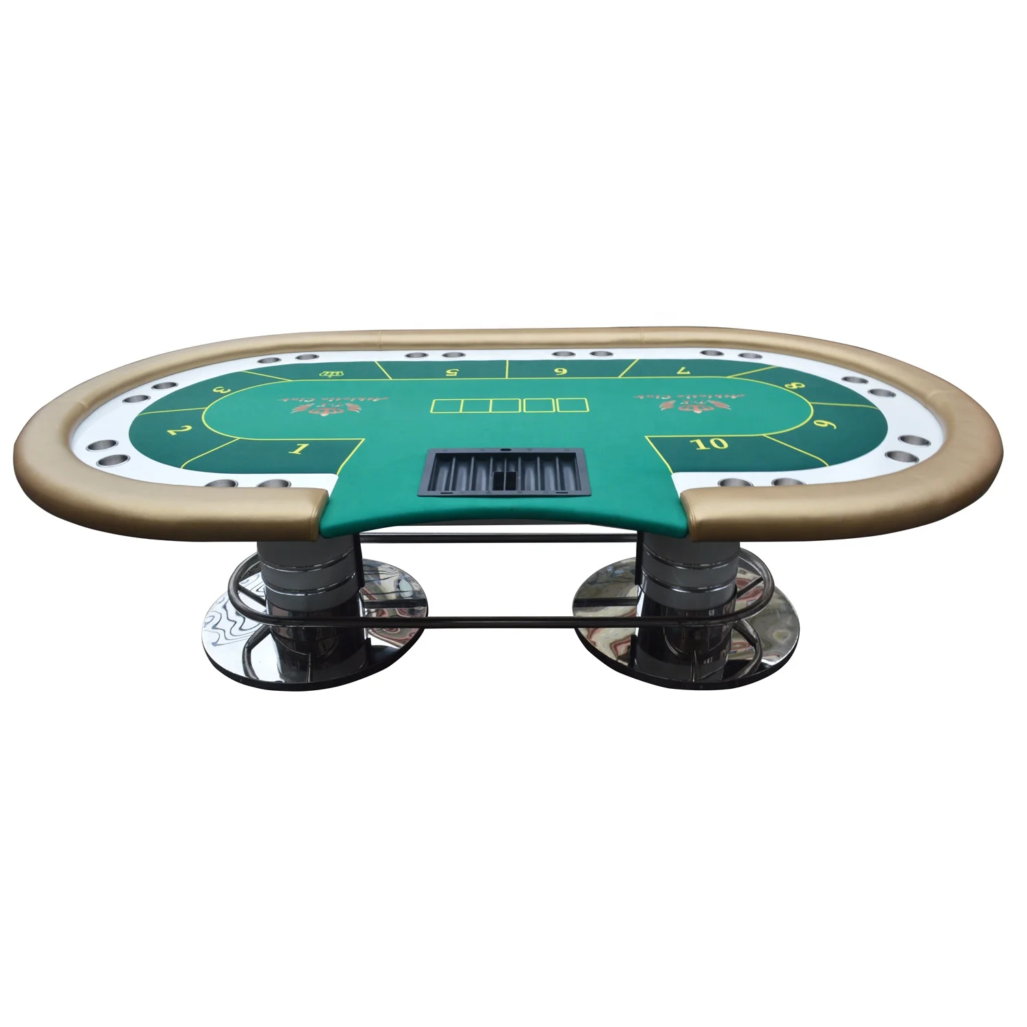Poker Table 10 Person Casino Texas Home Game Table