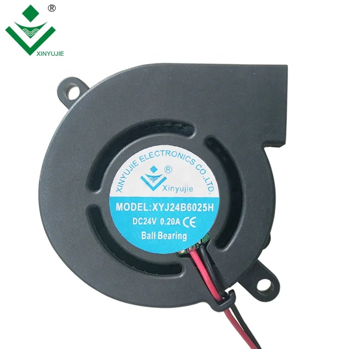 6025 12 volt 24 volt 48 volt blower 3D printer 2/3/4 wires mute brushless centrifugal blower 60X60X25MM