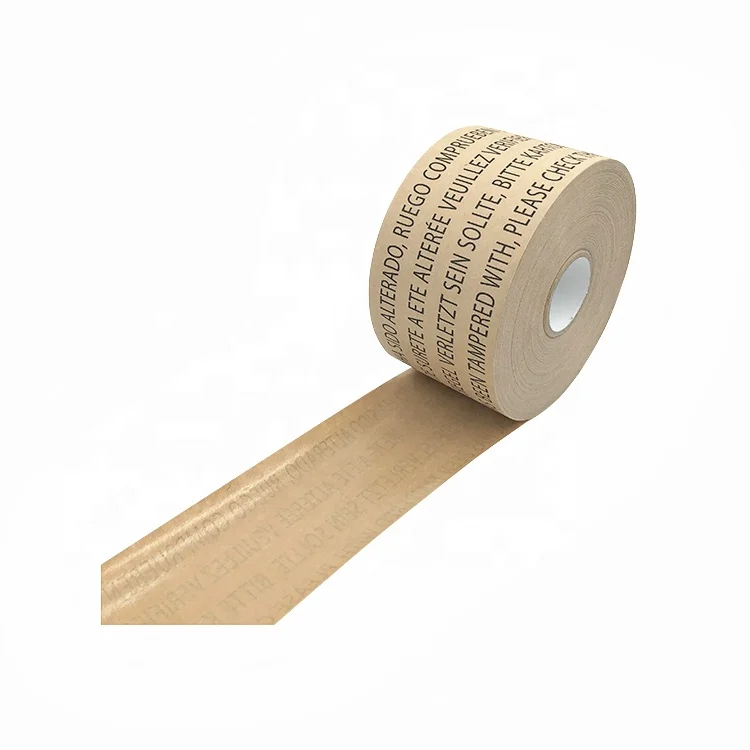 
High Performance Biodegradable Sealing Kraft Paper Tape Print Water Activated Tape 
