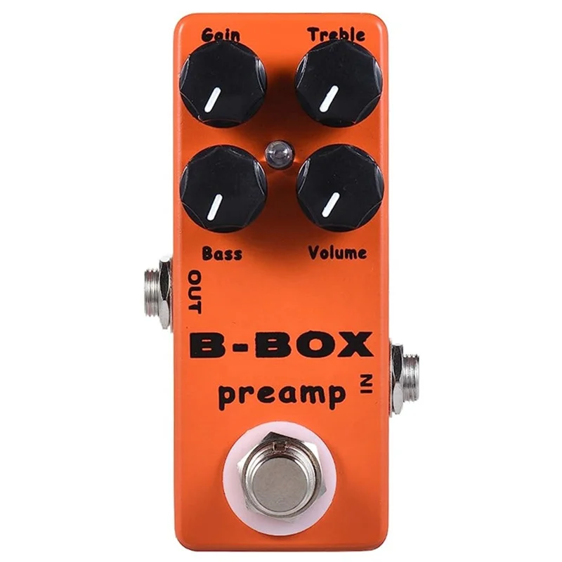 Mini B-Box Preamp Pedal Electric Guitar Effect with Overdrive Function Guitar Pedal